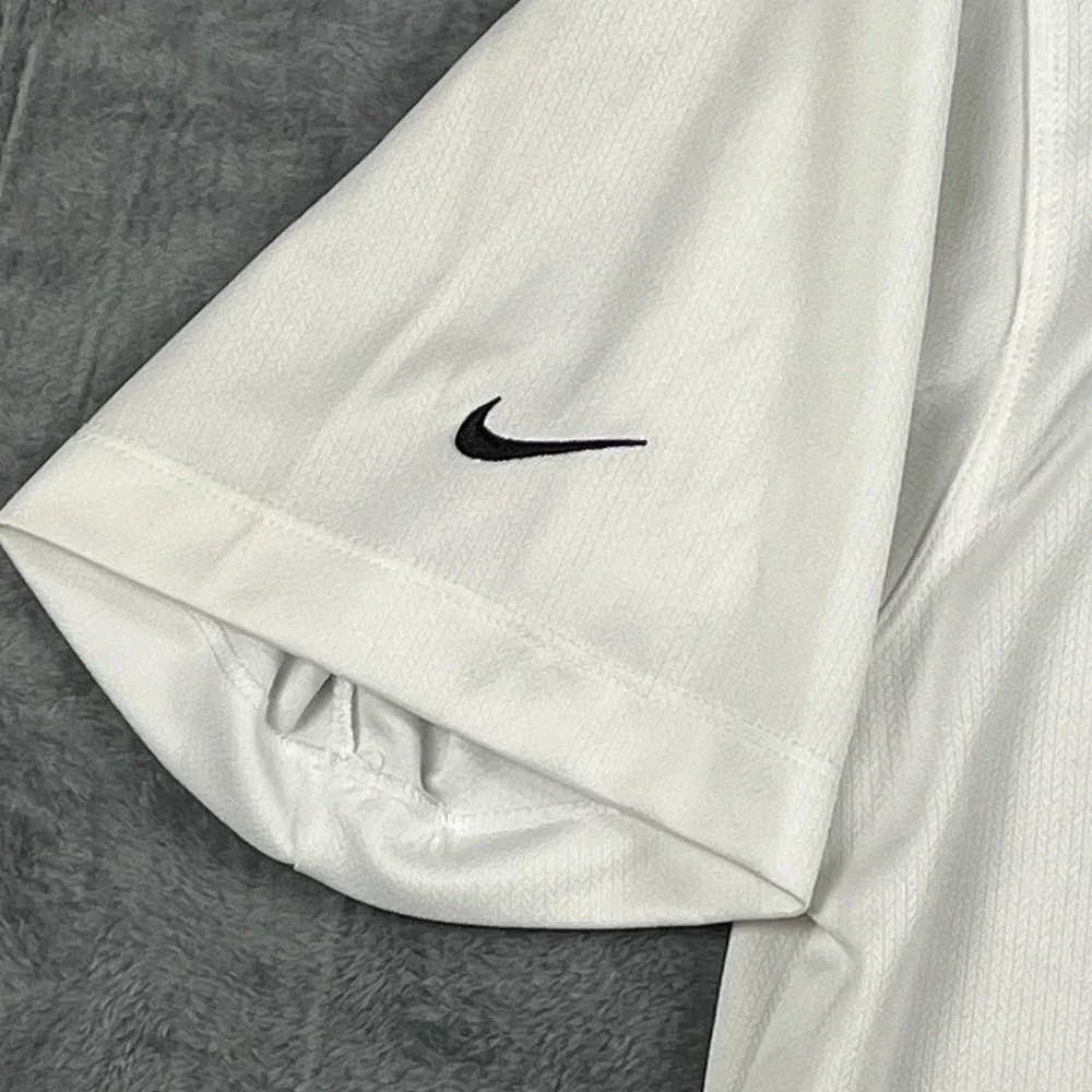 Nike Golf Shirt Mens Medium White University of Houston PES Open Polo